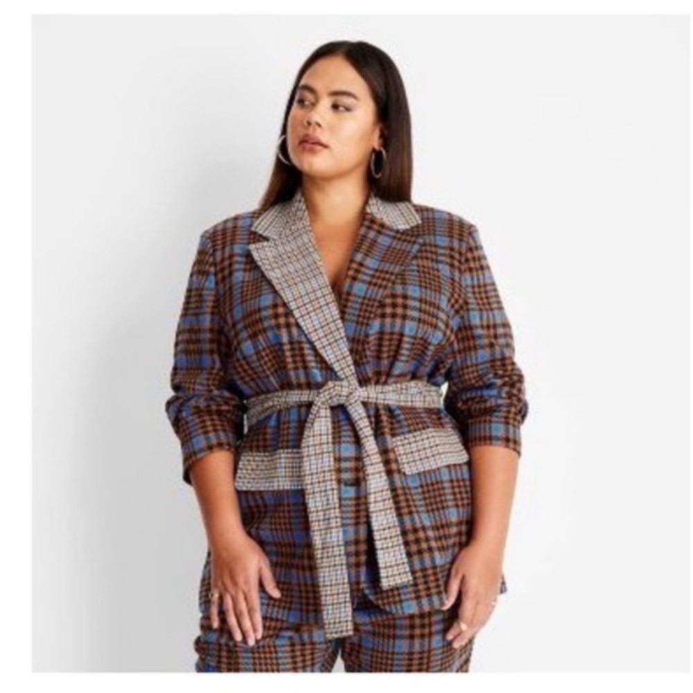 Future Collective with Kahlana Barfield Brown Jacket size 4X
